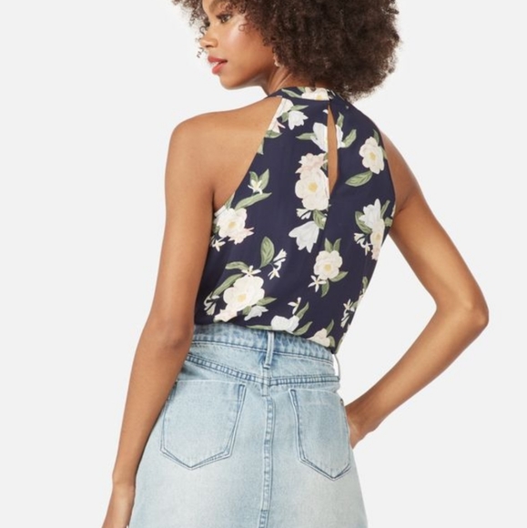 NWOT JustFab Sleeveless Bow Blouse XS - Picture 2 of 6